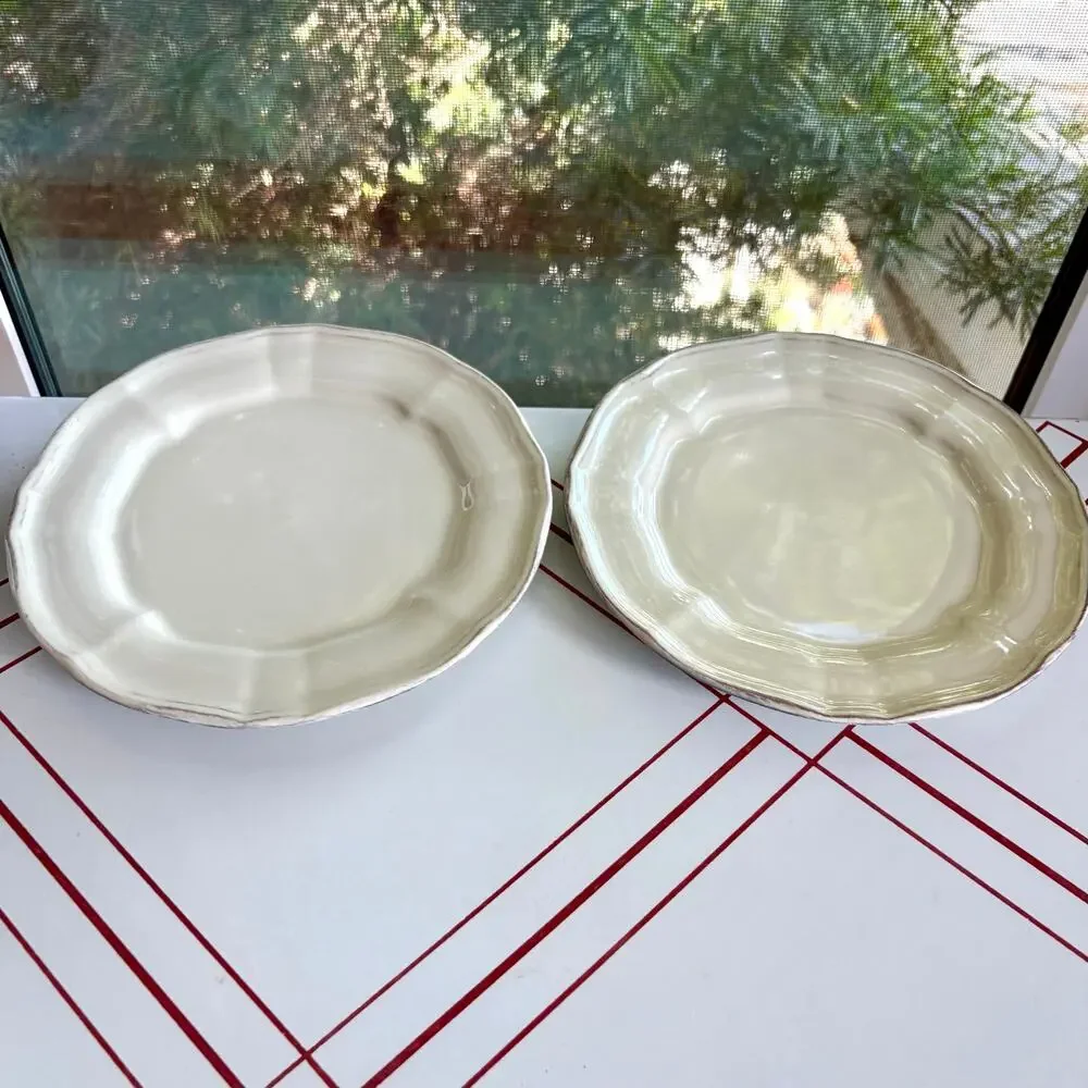 Set of 2 Toscano Cream Noble Excellence Salad Plates